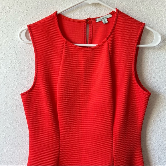 Soprano orange red fit and flare sleeveless summer dress - Picture 2 of 9
